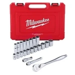 Milwaukee 48229410 22PC 1/2 In Drive Socket Wrench Set. Fixed Price $196.16.