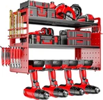 Modular Power Tool Organizer Wall Mount, Garage Drill Storage Shelf With Hooks,. Fixed Price $54.99.