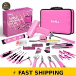 Shall Pink 168PCS Tool Set For Home With Electric Screwdriver & Bag. Fixed Price $63.99.