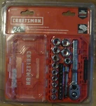Craftsman CMMT12010 1/4 In. Standard Drive Metric 6 Point Mechanic's Tool Set. Fixed Price $19.99.