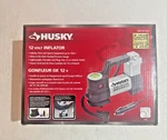 Husky 12-VOLT Portable Inflator W/ Pressure Gauge For Tires New. Fixed Price $59.99.