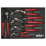 Wiha 34691 5 Piece Classic Grip V-jaw Tongue And Groove Pliers Tray Set. Fixed Price $172.45.