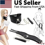 Bdsm Bondage Kit Women Neck Collar Restraint Set Love Black Slave Hand Cuffs. Fixed Price $8.99.