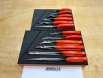 Snap-on Tools Usa New Orange 12PC Essential Pliers / Cutters Foam Sets. Fixed Price $899.95.