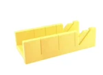 12" Plastic Miter Box, Ruled Edge, 45 & 90 Degree Fixed Cut Angles. Fixed Price $17.95.