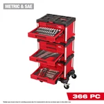 Milwaukee Tool 366 Piece Master Mechanics Hand Set With Packout Drawers. Fixed Price $3282.48.