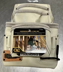New Clc 179354 10-POCKET Nail White Leather Heavu Duty Tool Bag (W2020527). Fixed Price $50.69.