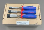 Workpro Piece Cr-v Chisel Set 1/2 Inch 13MM, 3/4 19MM, 25MM. Fixed Price $26.00.