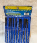 Diamond Needle File Set & Pouch 10 Pc Round, Tapered, Square Life. Fixed Price $12.37.