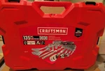 Craftsman Mechanics Tool Set, Sae/metric, 135-PIECE (CMMT12024). Fixed Price $125.00.