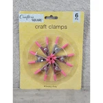 Crafter's Square Pc Heavy Duty Clamps Pink Metal Spring Clip 167158 2003. Fixed Price $9.98.