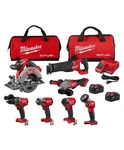 Milwaukee 3697-27 M18 Fuel 18V Lithium-ion Cordless Brushless 7-TOOL Combo Kit. Fixed Price $978.00.