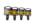 Dewalt 12PT, 6PT, 3/8" Socket Dr, DWMT74527OSP, DWMT88976OSP (lot Of 4). Fixed Price $19.95.