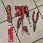 Milwaukee 48-22-2390 Mixed Tool Set Level Pipe Cutter Pliers Pry Bar. Fixed Price $30.00.