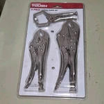 Hyper Tough 5-PIECE Locking Pliers Set Steel Silver 5-10IN Model 3446. Fixed Price $16.95.