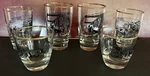 6 Lukens Steel Mill Scenes Tumbler Bar Glasses Coatesville Chester County Pa. Fixed Price $32.00.