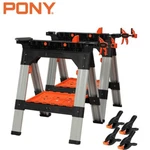 Pony 2-PACK 30-3/4" Clamping Bar Set Folding Horses Bench Dog. Fixed Price $147.99.