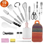 19PCS Camping Cooking Utensil Picnic Cookware Outdoor Kitchen Tools. Fixed Price $29.23.