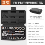 Hispec Car Repair Kit 1/2 3/8 1/4 Socket Wrench Set Daily Hand Tools. Fixed Price $182.75.