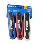 Kobalt Folding Hey Key Set 25 Piece Sae Metric 3 0498862 New Tools. Fixed Price $14.99.