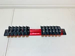 Snap On WRRAK12RD Red 12" Magnetic Rack Holds Wrenches Used. Fixed Price $49.99.