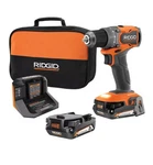 Ridgid 18V 1/2 In Subcompact Drill/driver Brushless W/ Ah Battery And Charger. Fixed Price $82.39.
