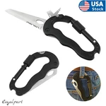 Survival Camping Gear Multitool Carabiner Keychain Knife Clip Screwdriver Opener. Fixed Price $9.86.