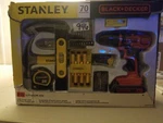 Stanley And Black+decker 66 Piece Tool Set-kit Drill-driver 20V W/ Bag. Fixed Price $87.98.
