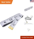 Compact 60-INCH Vinyl Tape Measure Accurate Dual Scale For Tailors & Crafters. Fixed Price $7.57.