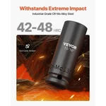 Drive Impact Socket Set 43 Piece Deep Shallow Sae 3/8" 1-1/2". Fixed Price $130.01.