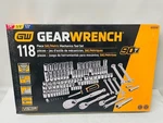 Gearwrench 118PC. Sae/metric Mechanics Tool Set 83001D, 1/4" 3/8" 1/2"- New. Fixed Price $136.50.