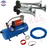Train Horn Kit Loud Dual 4 Trumpet W/ 120 Psi 6L Air Compressor Complete System. Fixed Price $209.97.