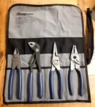 Snap On Tools 4-PC Pliers Set Blue Soft Grip W/ Storage Pouch (new). Fixed Price $299.50.