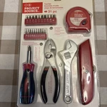 Project Source Home Tool Set 0501843 Pliers Screwdriver Measuring Utility Knife. Fixed Price $9.95.