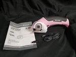 Cordless Scissors, Electric Rechargeable Cutter 240RPM Pink. Fixed Price $19.99.