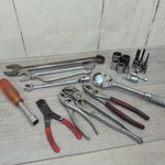 Proto Tool Lot Of 22 Pieces Wrenches, Sockets, Pliers & Ratchet Usa Mechanic. Fixed Price $59.99.