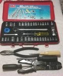 Mit 40PC 1/4"& 3/8" Drive Sae-metric Socket Set Vintage Assorted Tools. Fixed Price $29.56.
