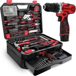 276 Piece Cordless Power Drill Driver Tool Kit Home Repair Diy Set Storage Black. Fixed Price $173.66.