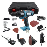 Newone 5-TOOL Cordless Combo Kit Compatible With Maki-ta Blue Black Red. Fixed Price $181.41.