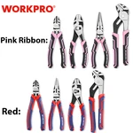 Workpro 4-PIECE Plier Set Premium Cr-v Construction Tool Including Long Nose. Fixed Price $27.99.