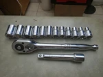 Crescent 1/2 Drive Standard 6 Point 14PC Socket Set 20-9MM. Fixed Price $35.00.
