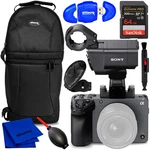 Sony FX30 Digital Cinema Camera With XLR-H1 Handle Unit 64GB Accessory Kit. Fixed Price $2218.99.