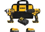 Dewalt DCK274E2 20V Max Lithium-ion Brushless Cordless Tool Combo Kit. Fixed Price $375.03.