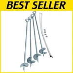 Heavy Duty Steel Earth Anchor Kit With Wire Tie-downs-/-. Fixed Price $87.98.