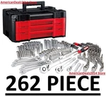 Craftsman 262-PIECE Standard Sae & Metric Mechanics Tool Set W/ Hard Case Chest. Fixed Price $324.30.