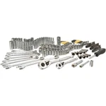 Stanley 145-PIECE Mechanics Tool Set 1/4 & 3/8 Drive Sae Sockets Wrenches. Fixed Price $119.29.