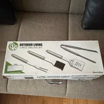 Excalibur Outdoor Living 5-PIECE Stainless Steel Bbq Tool Set W/ Case, Model 810. Fixed Price $15.95.