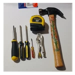 Stanley 7 Piece Mixed Tool Set Hammer Tape Measure Screwdrivers Pliers Sae. Fixed Price $19.99.