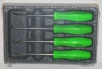 Snap-on Set ASA204BG *green Handles* New & Sealed! *hard Picks*. Fixed Price $91.95.