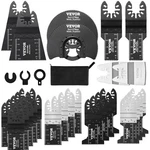 Vevor 30-PIECE Oscillating Saw Blades, Quick Release Multi Tool Black. Fixed Price $32.37.